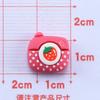 Caricatura tamaño pequeño oso frambuesa diy pegamento crema hecho en casa funda para teléfono móvil aretes pasador para el cabello joyería resina accesorios al por mayor