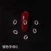 Nuevo LZ nail art 26 letras joyería de aleación de plata estilo japonés red roja joyería de uñas taladro de uñas