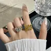 Anel Borboleta Coração de Prata Esterlina S925 com Pedras Coloridas Estilo Novo para Mulheres Personalidade Versátil Toque de Luxo Anel de Dedo Aberto Ajustável