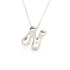 Amazon Caliente 18k Globo Dorado Burbuja Lindo Gordito 26 Colgante de Alfabeto Inglés Collar Mujer