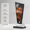 Troféu de Cristal Impressão Colorida Criativa Atmosfera de Alto Padrão Prêmio de Funcionário Destaque da Empresa Lembrança Honorária Troféu Atacado