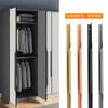 Manijas de Puerta de Gabinete Invisibles Forradas Borde Dorado de Lujo Ligero Modernas Simples para Gabinete Armario Manijas Negras Personalizables