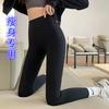 Pantalones Largos, Pantalones de Barbie Estilo Avión, Pantalones de Tiburón Forrados de Polar, Pantalones de Seguridad de Verano de Cintura Alta para Mujer, Pantalones Cortos Base Adelgazantes, Pantalones Adelgazantes de Manga Larga