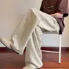 Calças plissadas de algodão e linho estilo japonês para homens, calças casuais retas finas e respiráveis para o verão, calças compridas largas para adolescentes