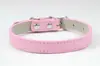 Collar y Correa para Mascotas, Cuero PU para Perros y Gatos Pequeños y Medianos, Color Sólido, Venta al por Mayor, Artículo Caliente de Verano