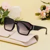 [Personalizado] Óculos de Sol Quadrados da Moda Europeia e Americana para Mulheres, Óculos de Sol Tendência Personalizados para Mulheres, Óculos de Sol para Uso Externo