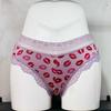 Ropa Interior Sexy con Estampado de Labios de Comercio Exterior Transpirable Encaje Cintura Baja Cómodo Elástico en la Parte Inferior Ropa Interior Transfronteriza