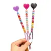 Llavero de Cuerda Trenzada Nudada con Cuentas Hecho a Mano Color Caramelo Coreano Lanyard Colgante de Bolso de Moda Creativo Lote