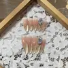 [Série Ponta Fina para Cães] Sunseeker de Pêssego Arte de Unha Armadura de Uso Manual Coleção Série Ponta Fina para Cães Qi Nobre Branco