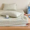 Lençol de Cama de Gaze Dupla 100% Algodão Macio, Amigo da Pele e Respirável, Protetor de Colchão 100% Algodão Puro