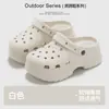 Nuevas Chanclas de Verano 2026 Color Sólido Simples Versátiles para Mujer Zuecos de Suela Gruesa que Aumentan la Altura para Casa y Exteriores de Mujer