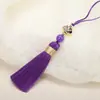 6cm Xiangyun Pequeno Pingente de Franja com Borla Joia Artesanal Decoração Pingente para Capa de Celular Pingente Marcador de Página Acessórios de Grampo de Cabelo