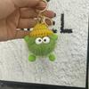 Colgante de felpa tipo bola de carbón pequeño de lana de imitación de visón, colgante para llavero de coche, pequeño adorno, colgante para bolso de peluche, colgante para mochila escolar