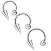 Acero de titanio piercing corporal humano acero inoxidable aro de labio transfronterizo tipo C barra de herradura clavo de labio aro de labio más vendido Amazon AliExpress