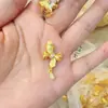 Collar de Lazo con Pedrería Chapado en Oro con un Colgante de Lujo Versátil Cadena para Clavícula Accesorio Joyería