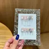 Serie Floral Qianfan Atmósfera Clara de Hielo Gato Tallado Ojo de Gato Puro Hecho a Mano Adhesivos de Uñas Portátiles Puntas de Uñas Postizas