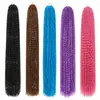 Tranças Zizi Coloridas Europeias e Americanas Extensões de Cabelo Sintético em Várias Cores [Processamento Personalizado]