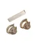 Pendientes de barra recta de acero de titanio 316L, modernos y exquisitos, en oro café y platino, con diseños de cruz y corazón, pendientes de piercing personalizados