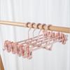 Perchero de Plástico para Pantalones con Pinzas para Pantalones Percha Ajustable Apilable con Pinzas para Faldas