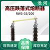 Fusible cerámico de alto voltaje RW5-35/200, 35 kV, tipo caída, seguro, estación de energía eólica, interruptor Lingke