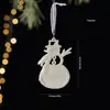 Nuevo Colgante de Plástico Blanco con Copos de Nieve Brillantes, Mariposa Árbol de Navidad Bolsa de Regalo Caramelo Colgante Pequeño Decoración de Carrillón de Viento