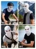 Gorro de Seda Helada para Motocicleta de Comercio Exterior Shitu con Logo Personalizado, Máscara Facial sin Costuras de Doble Agujero para Protección Solar, Gorro de Manga Larga Transpirable de Secado Rápido