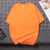 Camiseta Pesada de Algodão 240g com Ombro Marcado Masculina e Feminina Estilo High Street Manga Meia Mão Blusa Neutra Camisa Base Solta Pronta Entrega