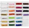 Color Sólido Lentejuela 12mm Raya Recta Una Sola Fila Encaje Tejido Accesorios de Ropa Hecho a Mano DIY Decoración Artículos para el Hogar Venta al por Mayor