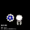 Botões de Ponto Cheio com Strass Forma de Girassol Alto Brilho Strass Decorativo Suéter Jaqueta Roupas DIY Acessórios Atacado