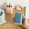 Porta-canetas de emenda bicolor multiuso porta-lápis suporte para maquiagem de estudante porta-canetas simples criativo de celebridade da internet logotipo publicitário