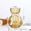 Atacado de vasos de vidro soda-cálcica transfronteiriços, potes de vidro para armazenamento, decorações de sala de estar estilo bolsa da sorte de luxo leve, vasos para flores hidropônicas