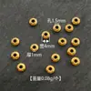 Liga Brilhante Lisa Contas de Disco Voador Dourado 4mm Pulseira DIY Contas Soltas Espaçador Colar Pulseira Acessórios de Joias
