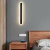 Lámpara de pared larga para mesita de noche de celebridad de internet transfronteriza para escaleras, vestíbulo, pasillo, pared de fondo de TV y enchufe para juegos