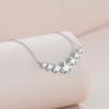 Colgante de clavícula de diamantes de alta calidad y alta resistencia con explosión de moissanita transfronteriza de Amazon Flash en plata esterlina S925
