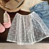 Primavera, verão, outono e inverno de 2024 novas roupas infantis roupas infantis coreanas para meninas super na moda cortina de bumbum artefato versátil
