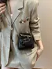 Bolsas Pequenas Prateadas da Moda Deste Ano para Mulheres 2026 Nova Bolsa Transversal com Corrente Versátil de Verão Bolsa Mini de Presilha Exquisite