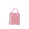 2025 Nuevo Mini Bolso de Hombro Tejido para Mujer Lindo Bolso para Teléfono Móvil para Viajeros Portátil Diario para Salir