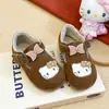 Sapatos de Couro para Meninas 2025 Outono Novo Estilo Sapatos de Princesa para Menininhas Sola Macia Sapatos Infantis Sapatos Individuais Respiráveis Birkenstocks de Bebê