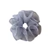 Scrunchie de Malha com Bolinhas e Pregas Plissadas, com Sensação Fresca e de Alto Padrão, Elástico de Cabelo de Quatro Camadas para a Parte de Trás da Cabeça, Corda de Cabelo Estilo Coreano