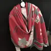 Bufanda Popular de Imitación Cachemir para Mujer de Invierno, Estilo de Celebridad de Internet para Transmisión en Vivo de Otoño e Invierno, Chal Grueso con Borlas, Doble Propósito, Cálido y Versátil