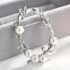 Moda Arma Hebilla de Toalla de Seda Corsage con Letra Inglesa Broche Coreano Simple de Gama Alta Accesorios de Pin para Ropa