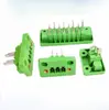 Terminal pasamuros 15EDGWB-3.81mm, cableado enchufable, 24P, con brida de oreja y tornillos de fijación, cabeza de Phoenix