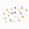 Plata de ley S925 hebilla de hilo para bolso de media luna cuenta de apertura para hebilla de bolso cuenta de posicionamiento para cuerda de bolso nudo para bolsa tubo de posicionamiento pulsera accesorios de cuentas
