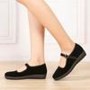 Venta directa de fábrica zapatos de tela del viejo Pekín para mujer trabajo cómodos antideslizantes no cansan los pies baile cuadrado etiqueta de hotel zapatos de mamá