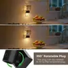 Luz nocturna enchufable base C7 GY272 cilíndrica estilo BOHO pantalla de arte de cuerda luz de dormitorio sensor de luz hecho a medida