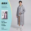 Impermeable Desechable de EVA para Adultos, Engrosado, Portátil, de Cuerpo Completo, a Prueba de Tormentas, Impermeable de una Pieza para Senderismo y Viajes al Aire Libre