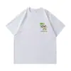2025Mi Nuevo Cuello Redondo Holgado Primavera y Verano Algodón Puro Versátil Casual Diario de Manga Corta Estilo Familiar para Hombres y Mujeres