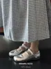 Zapatos de Interior Mollykiki Planos con Separación de Dedos para Mujer 2026 Estilo Nuevo de Principios de Primavera Mary Jane de Cuero Suave Slip-On Zapatos de Herradura