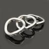 FRRK anillo de bloqueo de acero inoxidable anillo para el pene masculino ejercitador curvo restricción de escroto anillo elástico
