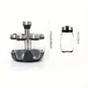 Estante para Botes de Vidrio de Botella Única y Botes de Especias, Estante para Botes de Vidrio de Condimentos Azúcar Pimienta, Portasaleros, Estante de Almacenamiento para Cocina